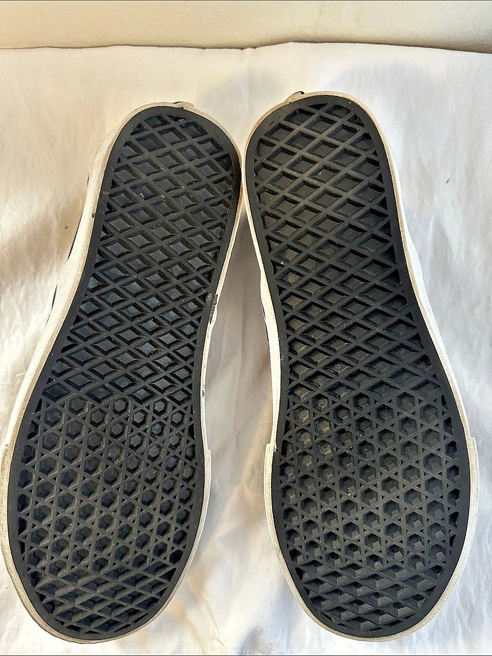 Vans Classic Slip-On Checkerboard Sneakers Black & Black US 8.5 Women - Picture 6 of 7